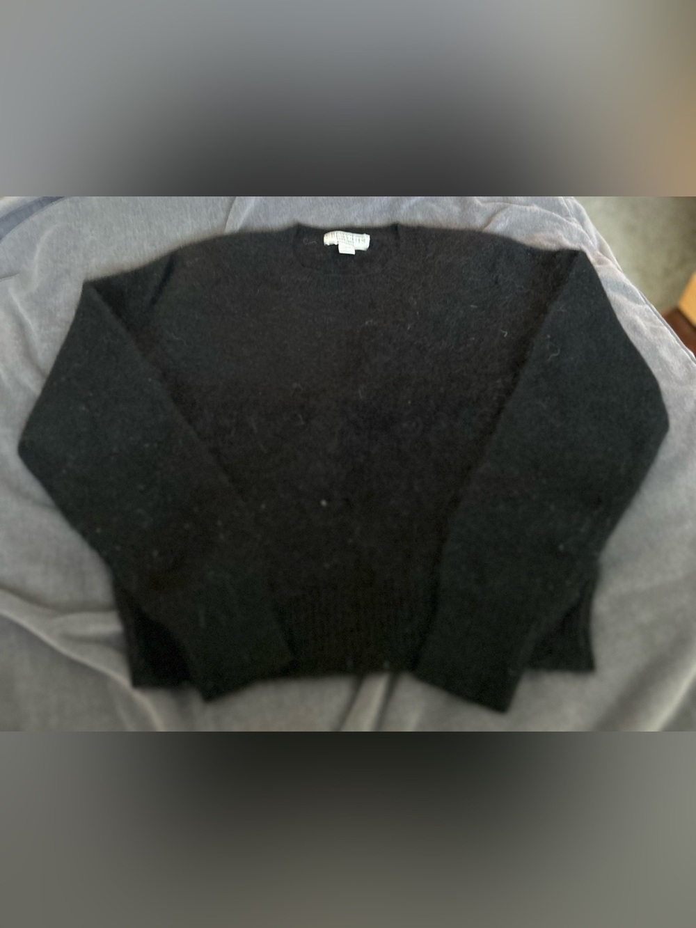 Crewcuts Black Cashmere Crewneck Sweater